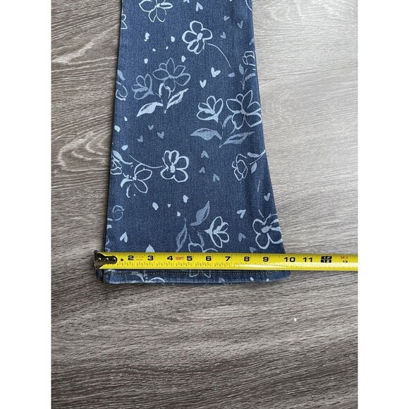 Wonder Nation Girls Flor Bootcut  Flare Jeans, Blue, Size Large (10-12) Plus - Picture 4 of 8